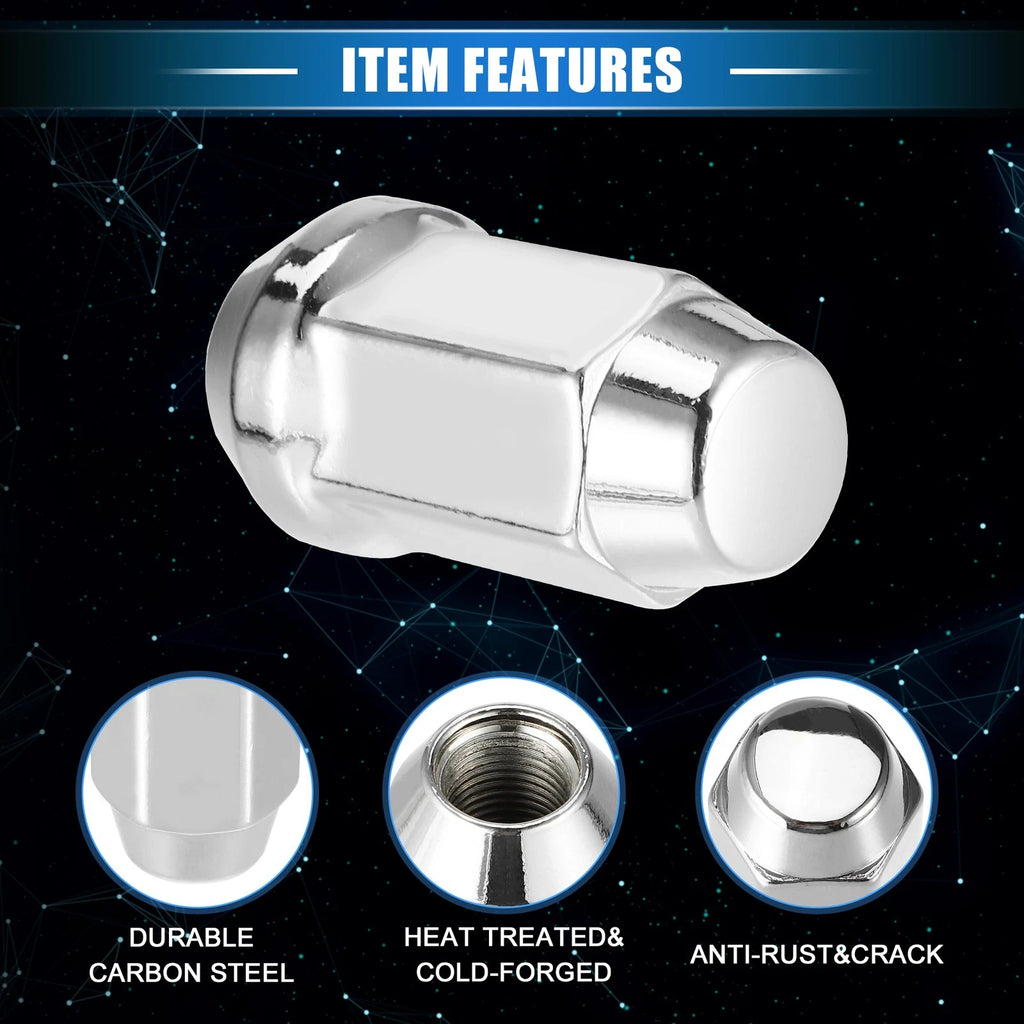 10 Pcs Wheel Lug Nuts for Ford Explorer, Lincoln MKS (1/2-20)