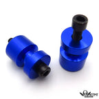 Set of 2 Blue Swingarm Spools 8mm for Honda RC51 (RVT1000R) (2000–2006)
