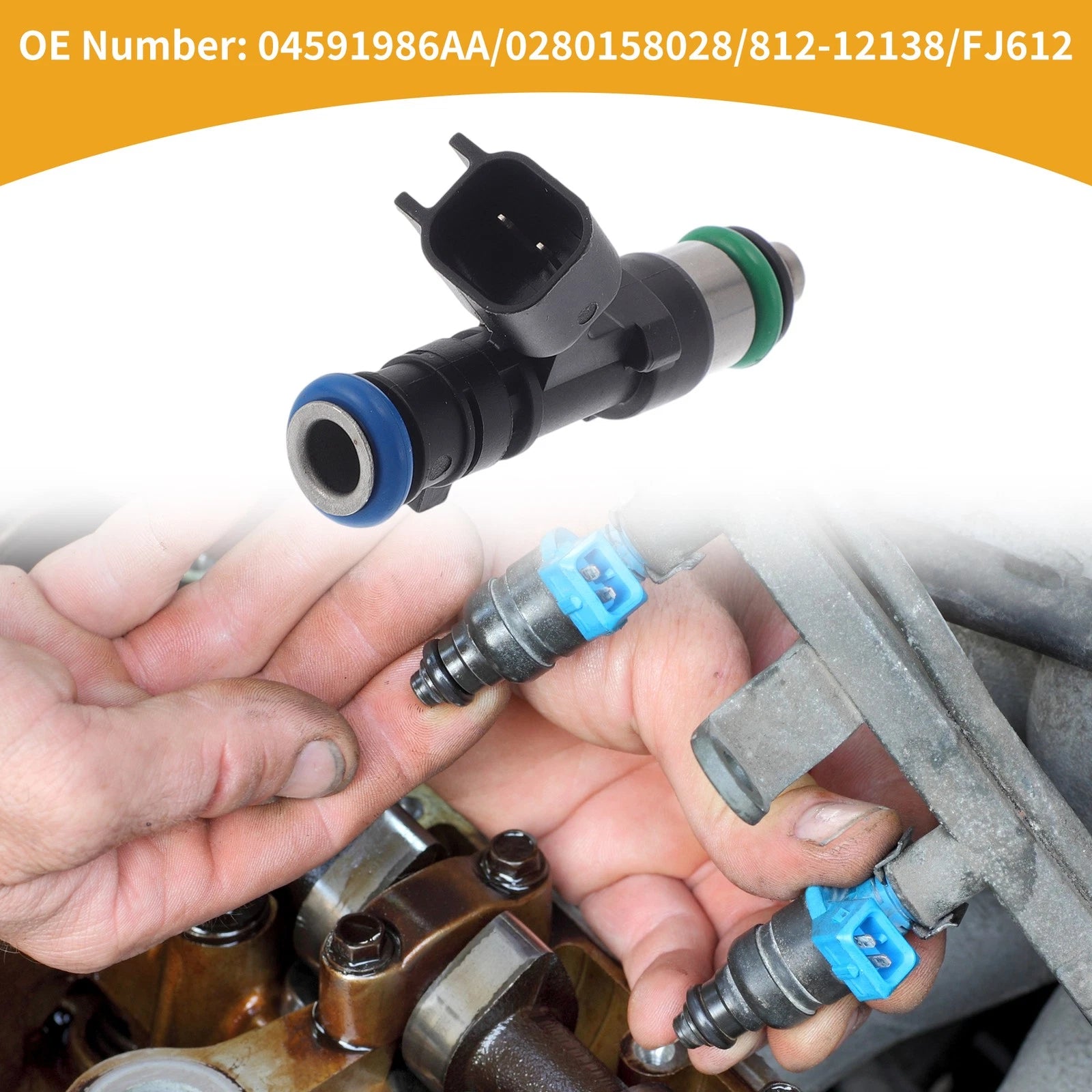 Fuel Injector No.04591986AA/02801580282 for Dodge Avenger (2008–2010)