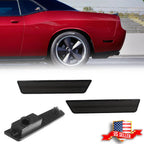 Set of 2 Smoked Lens Rear Side Marker Lights for Dodge Challenger/Charger (2008–2014)