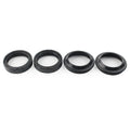 4 Pcs Black Front Fork Damper Shock Absorber Seals for Motorcycle