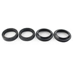 4 Pcs Black Front Fork Damper Shock Absorber Seals for Motorcycle