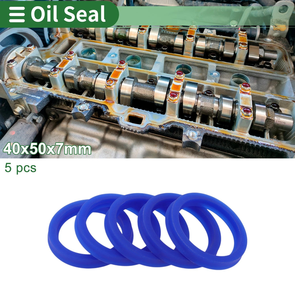 Set of 5 Oil Seal Rotary Shaft Seal 40x50x7mm for Various Models
