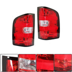 Set of 2 Red Tail Lights for Chevy Silverado (2007-2013)