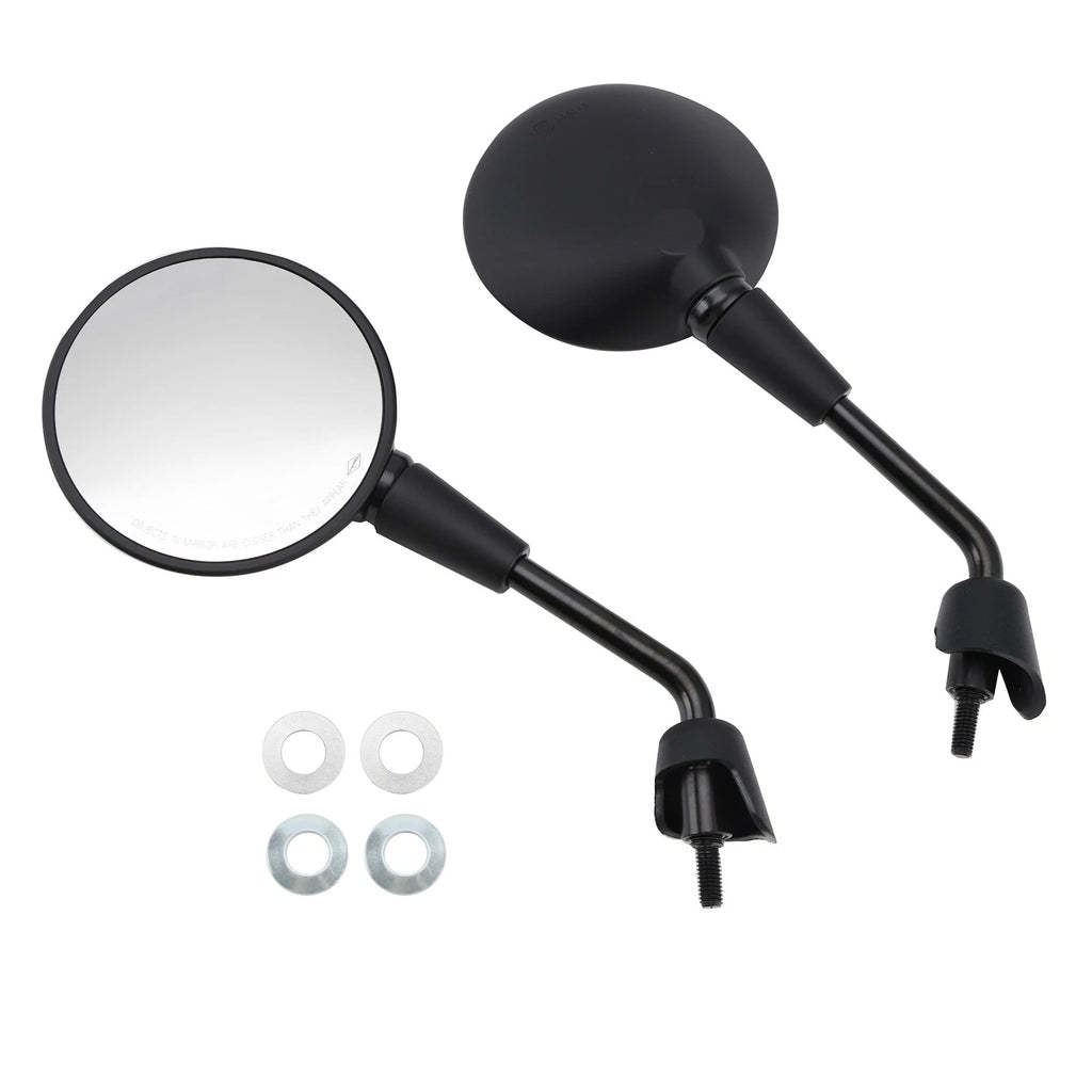 Mirror M8 Shorty Set of 2 Left & Right Black for Piaggio Vespa Primavera (50-150)