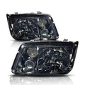 Smoked Lens Euro-Spec E-Code Headlight w/Fog Lamp for VW Jetta MK4 (1999–2005)