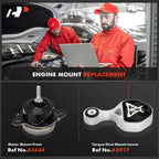 2X Motor Mount & Torque Strut Mount for Ford Explorer (2016-2019) FWD