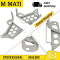 Silver Heel Guards for Yamaha Blaster YFS200 (1988–2006) Left + Right