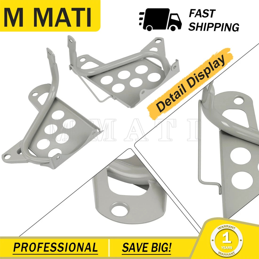 Silver Heel Guards for Yamaha Blaster YFS200 (1988–2006) Left + Right
