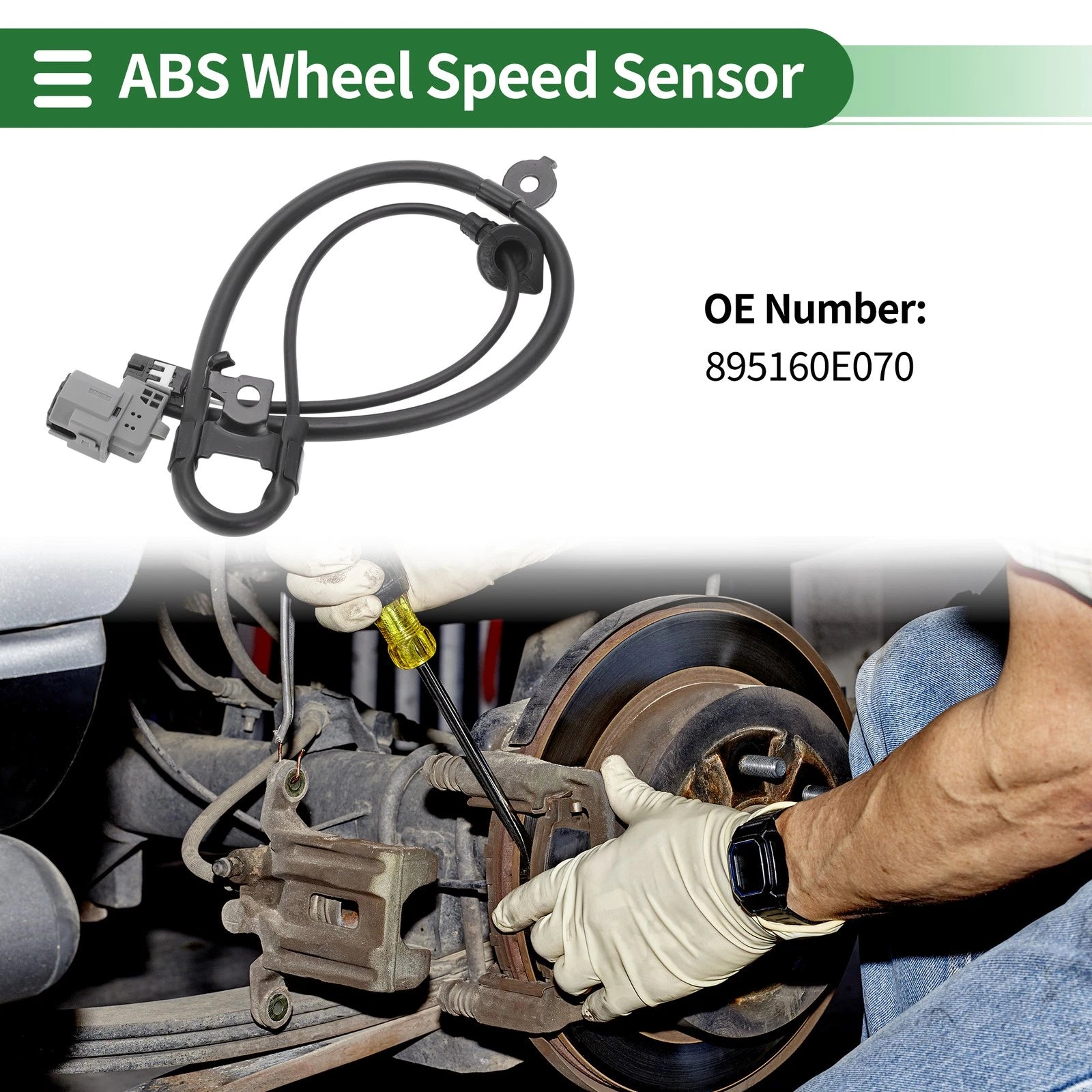 ABS Wheel Speed Sensor No. 895160E070 for Toyota Highlander (2001–2007)
