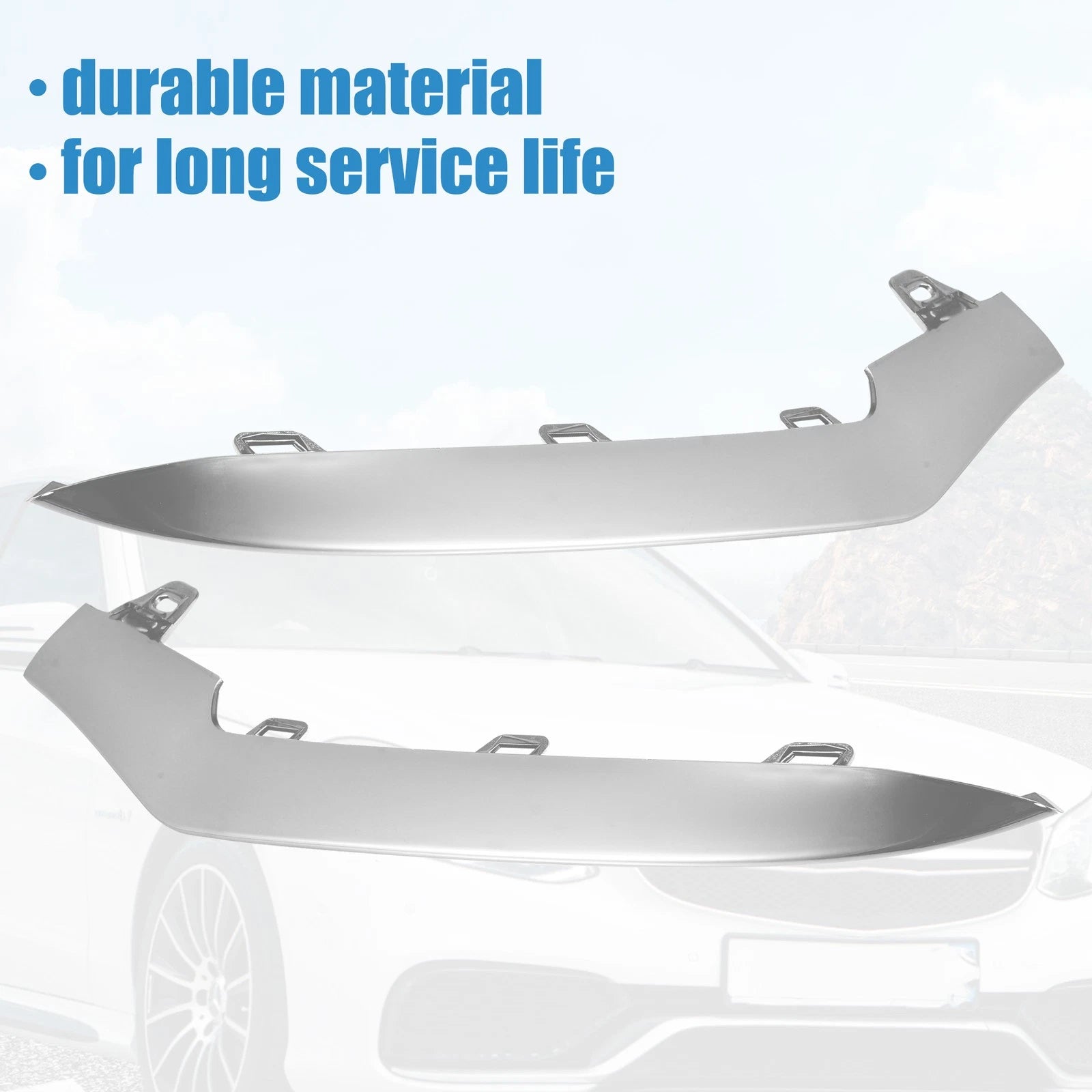 Pair Front Bumper for Mercedes Benz A2128852774 A2128852874 (2012–2018)
