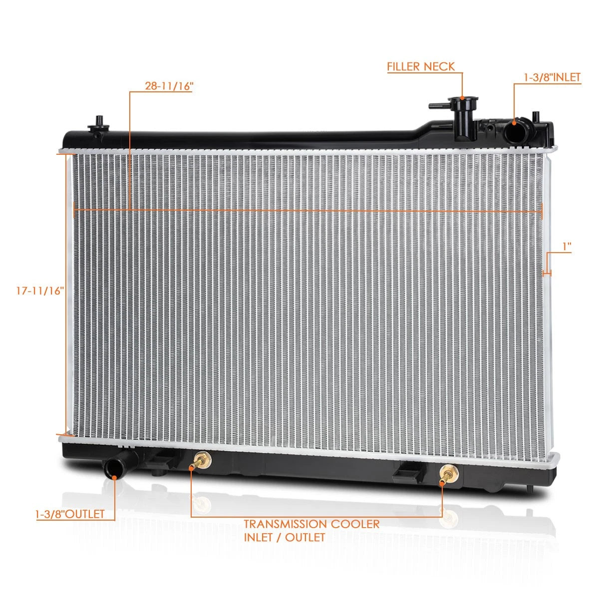 OE Replacement Aluminum Radiator for Infiniti FX35 (2003–2008) DPI-2683