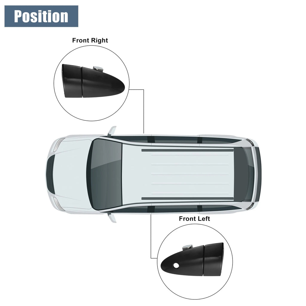 Front Left Right Door Handle Black for Honda (No. 72181SZT003ZE)