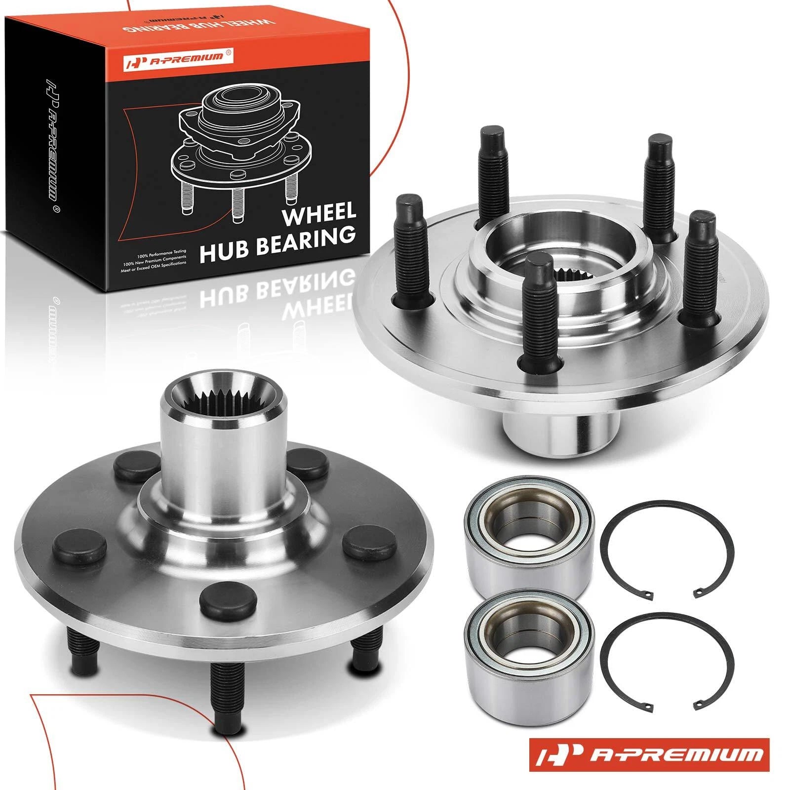 2X Rear Wheel Hub & Bearing Assembly for Ford Explorer (2002–2010)
