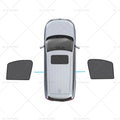 Rear Magnetic Sun Blind Mesh for LDV T60 Ute (2017–2024) UVA & UVB Protection