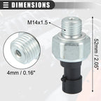 Oil Pressure Sensor for Chevrolet Aveo (2004–2008) No. 95961350 Black
