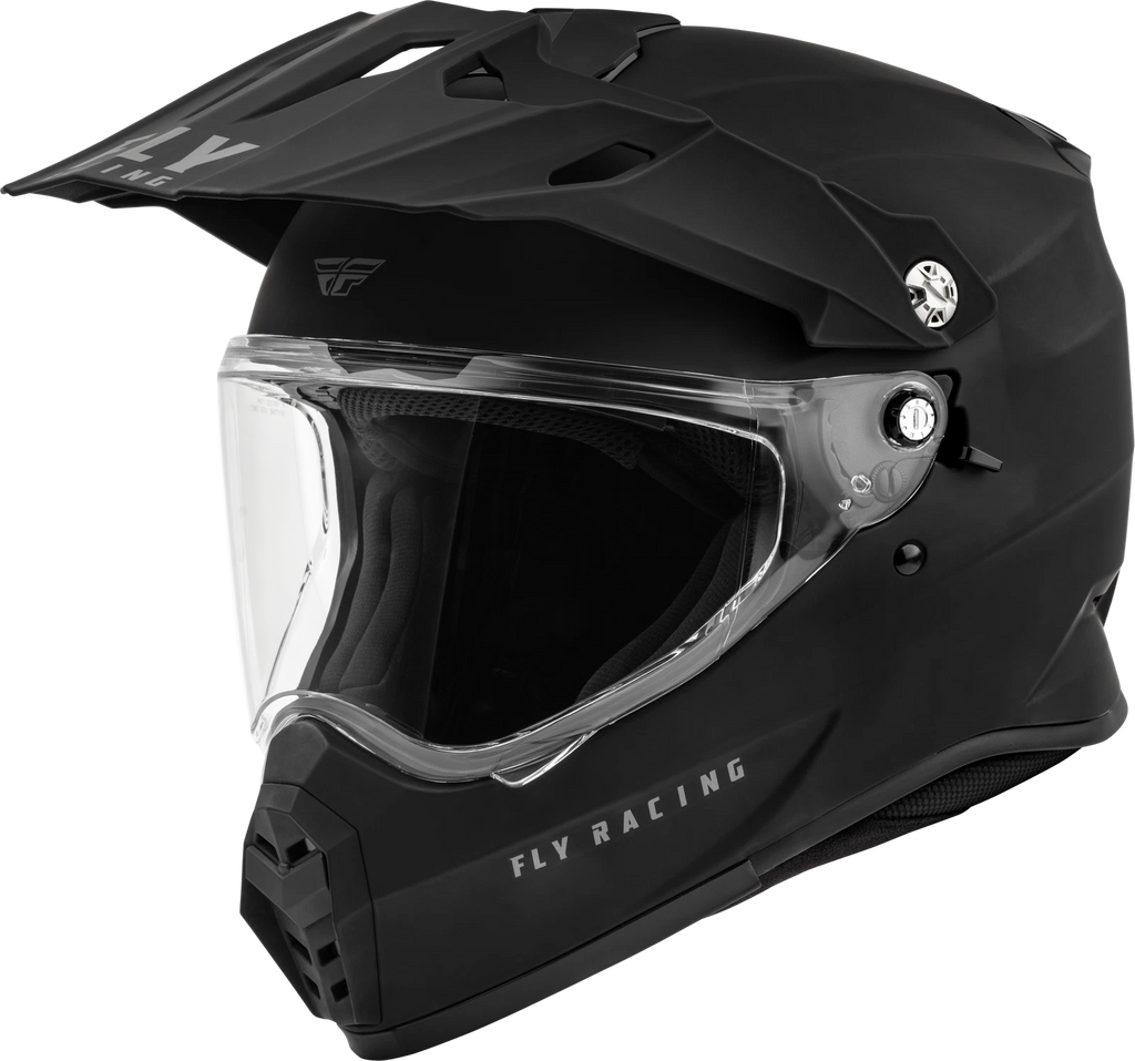 Fly Racing Trekker Solid Helmet for Street Full-Face (Small, Matte Black)