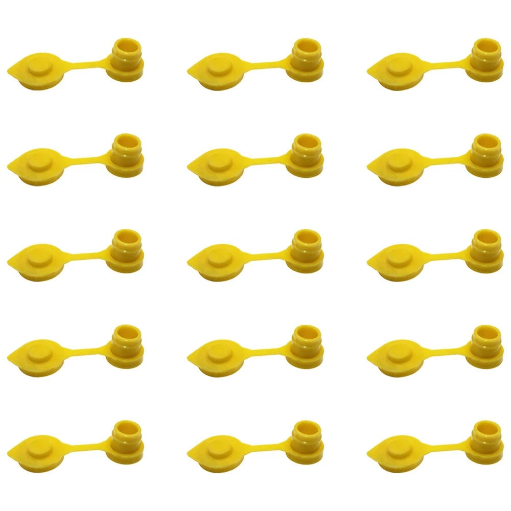 15-Pack Yellow Vent Caps for Gas Can (Midwest, Blitz, Wedco, Scepter)