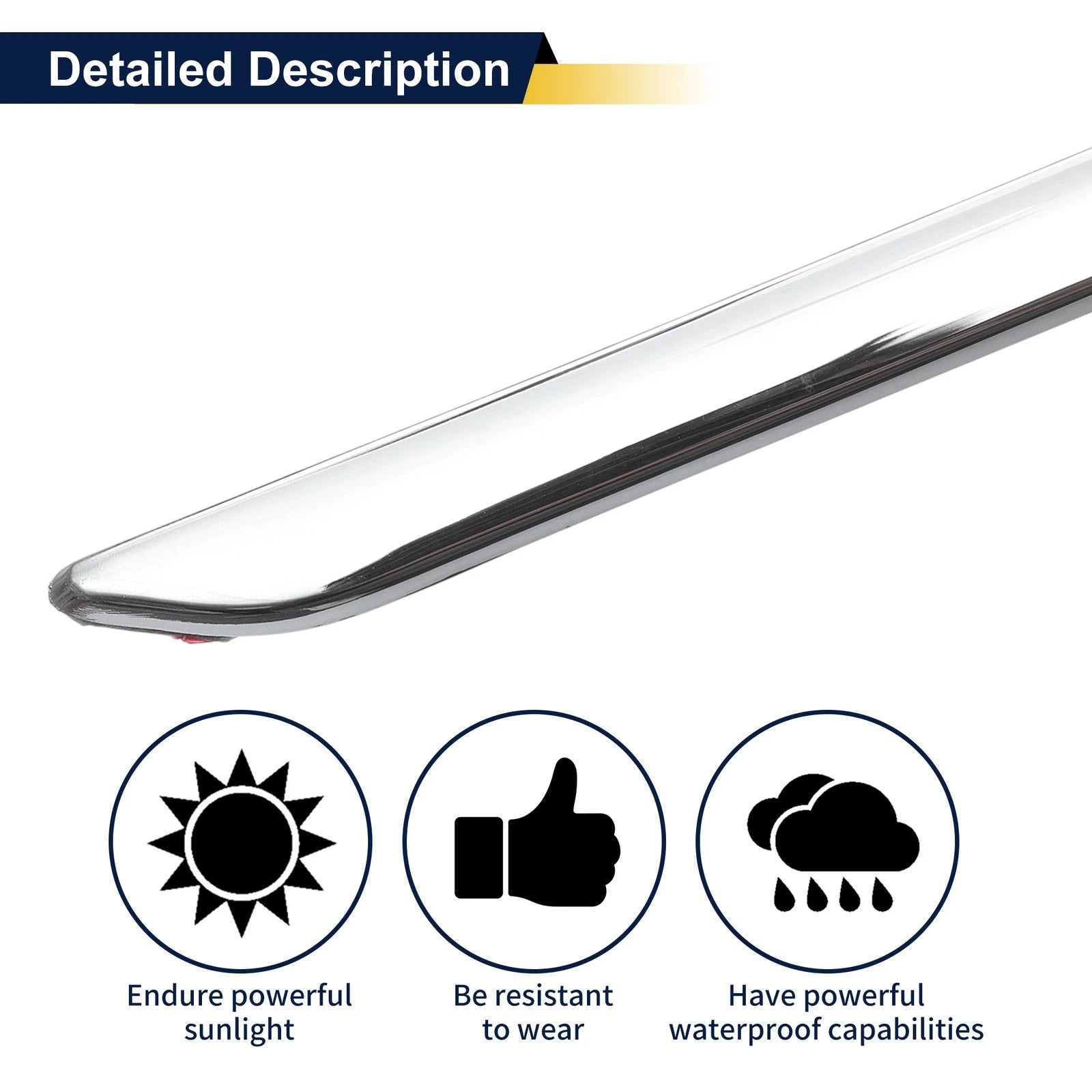 Door Garnish Trim No.2126908162 for Mercedes-Benz E-Class (2010–2013)