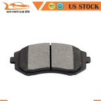 Front Brake Calipers Rotors Ceramic Pads Set for Subaru Impreza Legacy (2008–2019)