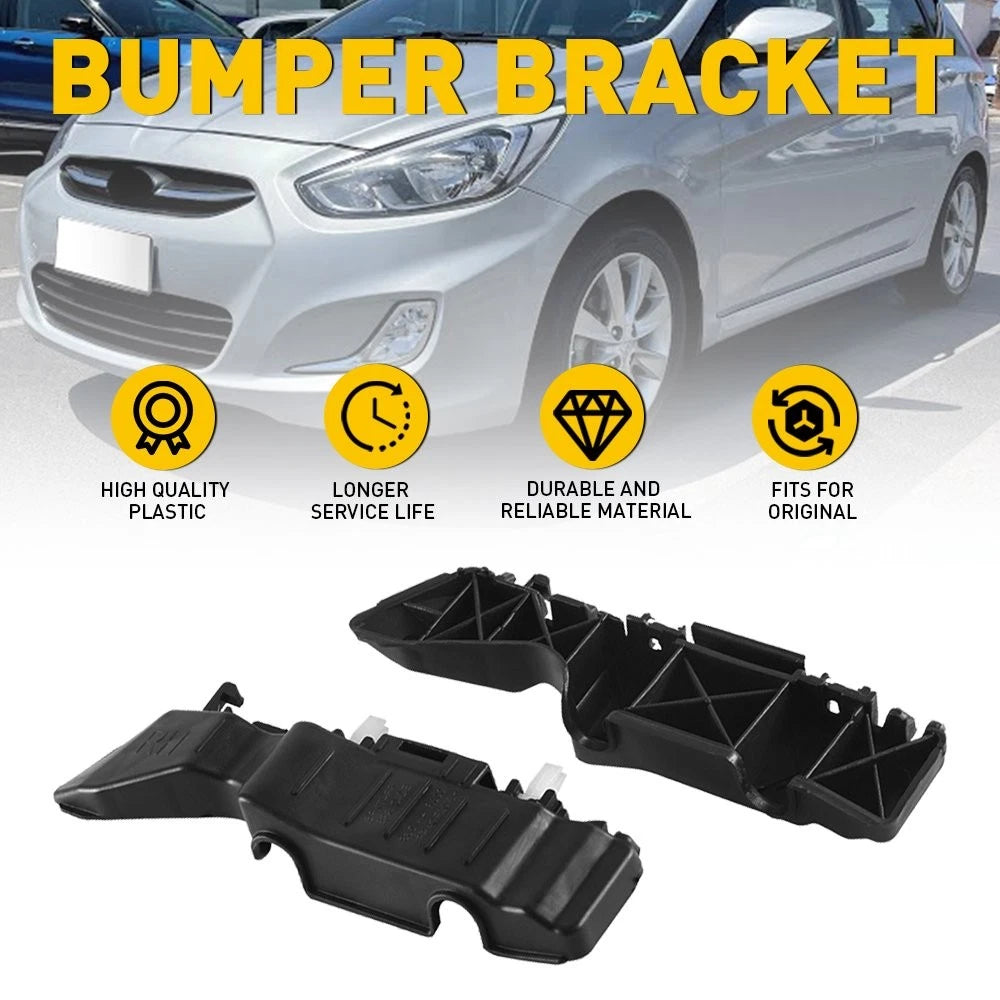 2X Front Bumper Bracket for Hyundai Accent (2012–2017) Driver & Passenger Side