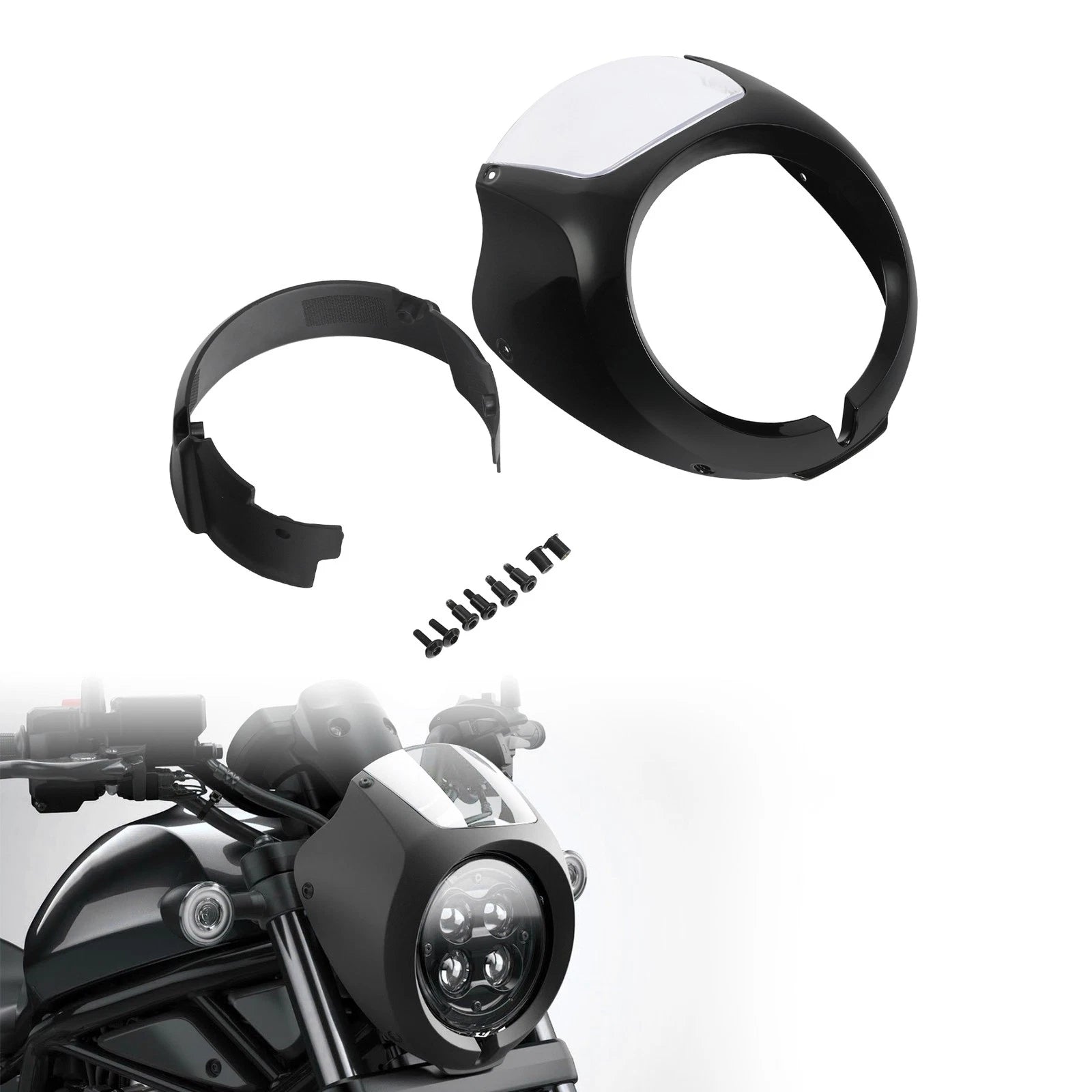 Headlight Fairing with Clear Windshield for Honda Rebel CMX1100 (2021–2023)