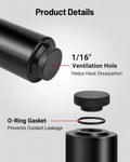 Universal Engine Radiator Coolant Catch Tank Overflow Reservoir Aluminum Alloy