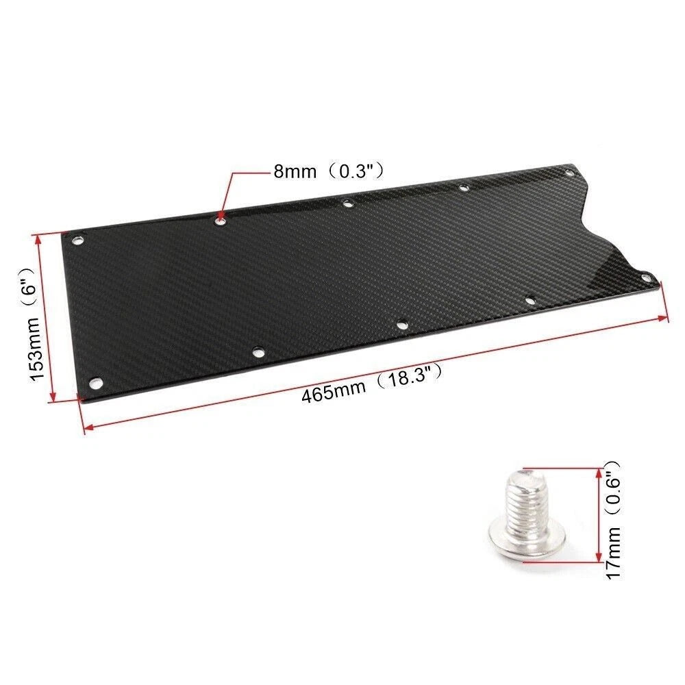 Carbon Fiber Billet Valley Pan Cover Plate for LS Gen III (LS1, LS6)