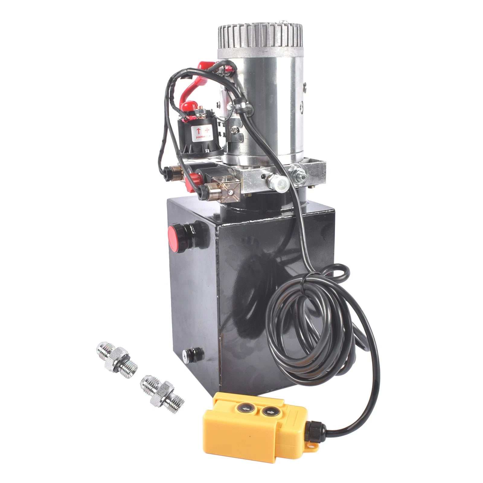 Hydraulic Pump for Dump Trailer 8 Quart Double Acting 3200 PSI 12V DC