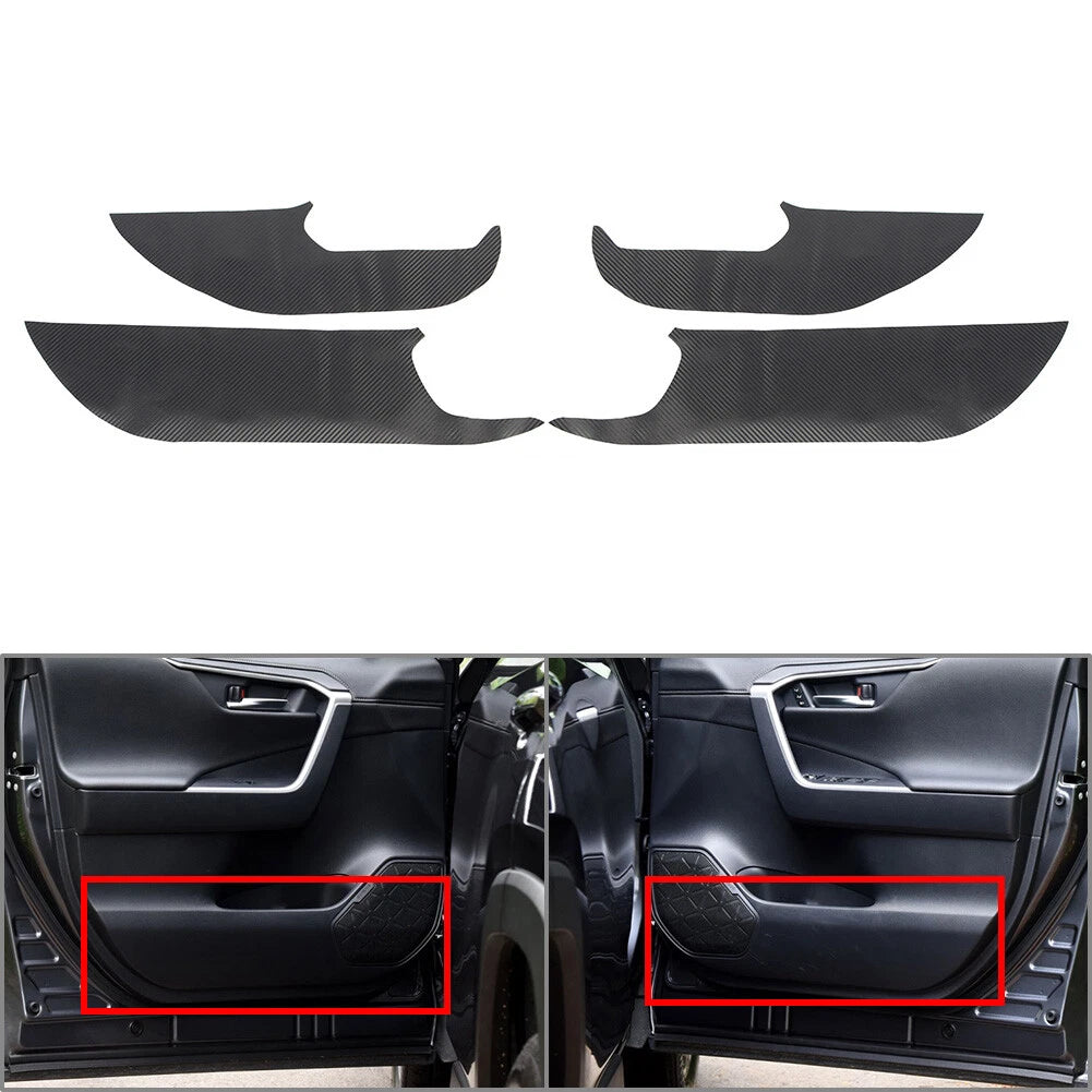 Set of 4 Door Anti Kick Pad Protection Covers for Toyota RAV4 (2019–2022)
