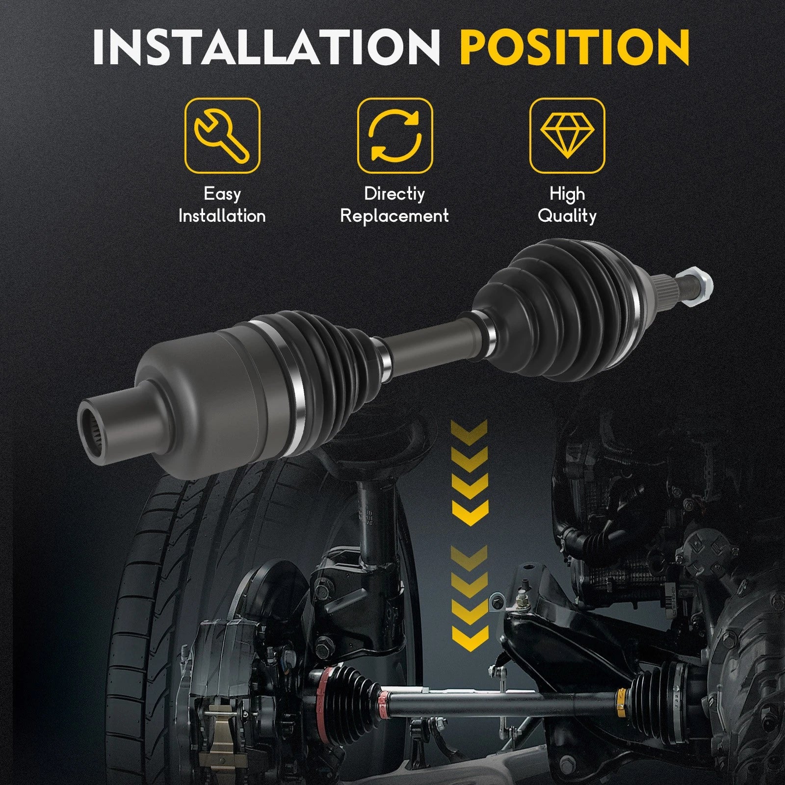 CV Axle Shaft for Ram 1500 (2012–2020)
