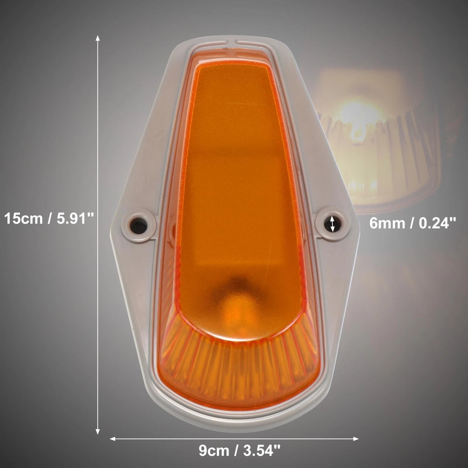 5pcs Yellow LED Cab Marker Light Covers for Ford F-150 (1980–1997)