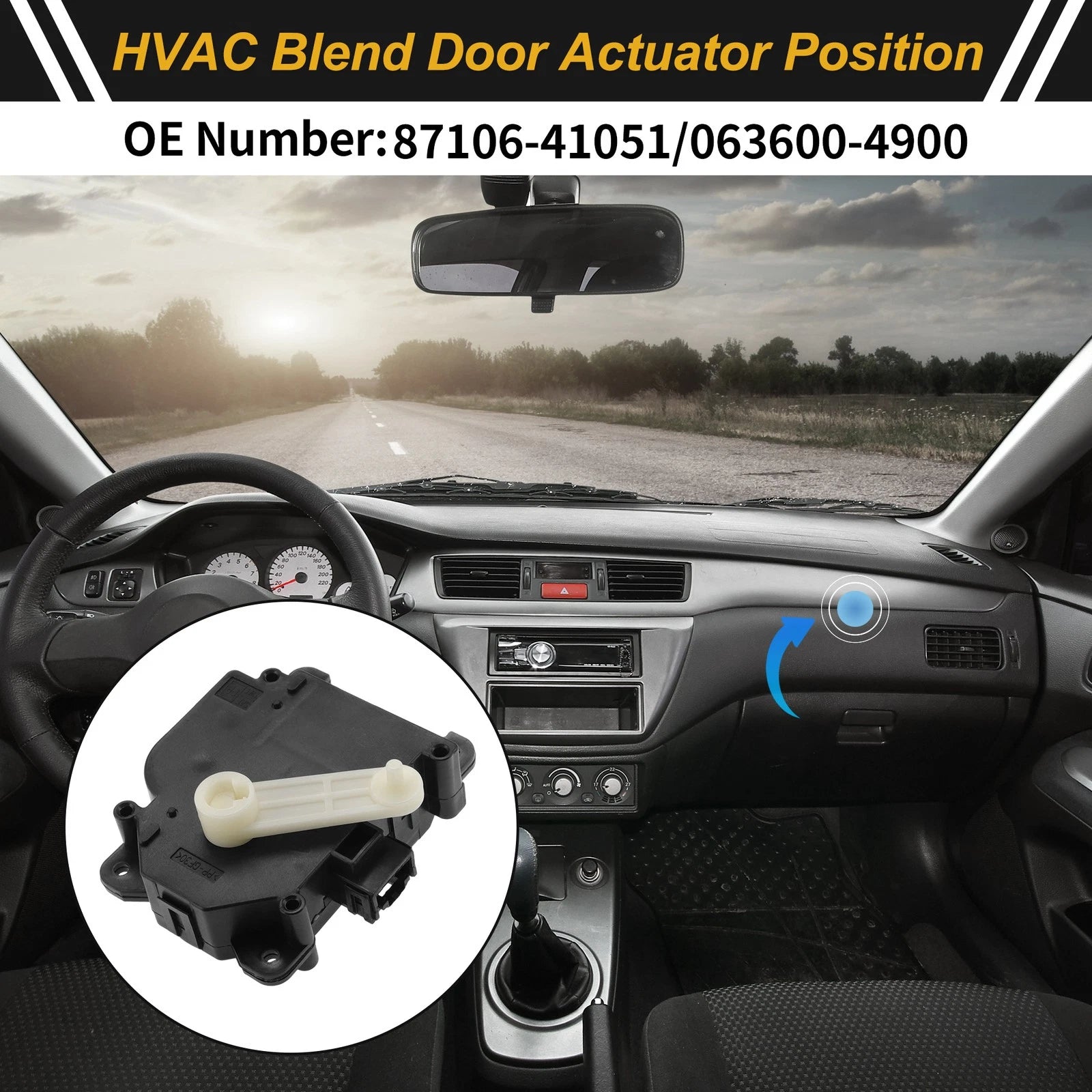 HVAC Heater Blend Door Actuator for Toyota Camry (No. 87106-41051)