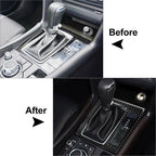 RHD Carbon Fiber Gear Shift Panel Frame Cover for Mazda 3 Axela (2017–2018)
