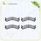 Set of 4 Metallic Rear Brake Pads for GMC Sierra, Chevrolet Silverado 3500