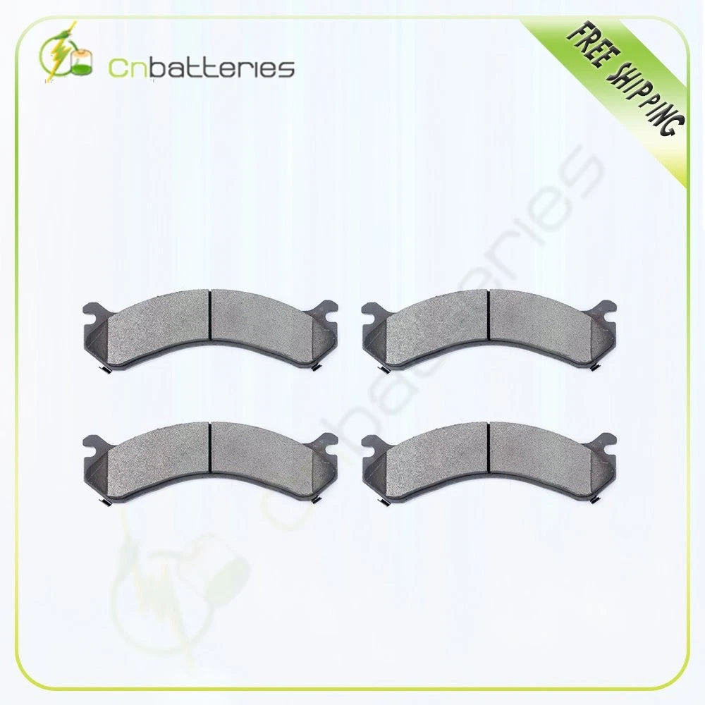Set of 4 Metallic Rear Brake Pads for GMC Sierra, Chevrolet Silverado 3500