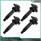 Set of 4 Ignition Coils for Toyota Corolla, Pontiac Vibe, Chevrolet Prizm (2003–2008)