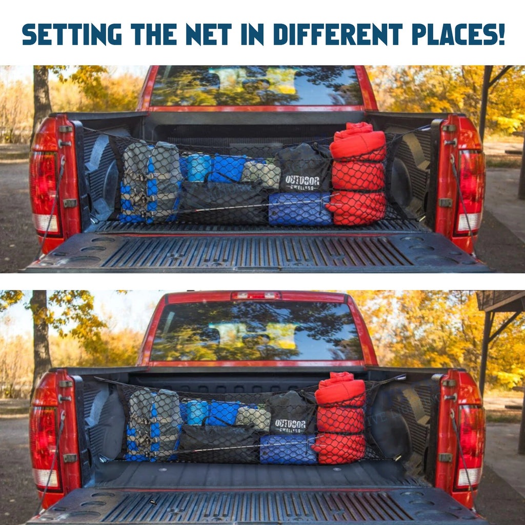 Rear Trunk Mesh Cargo Net Organizer for RAM 1500 (2019-2025)
