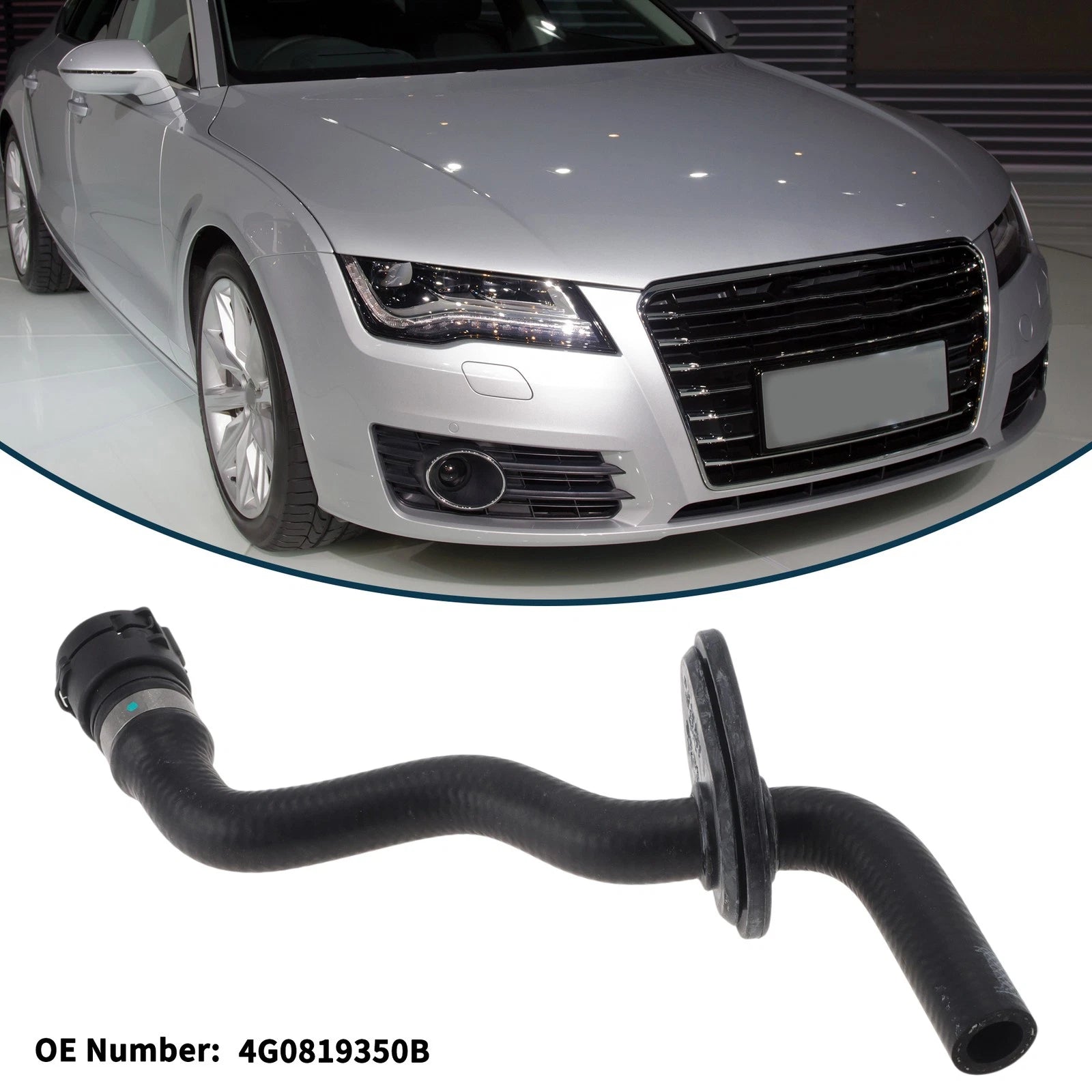 Radiator Hose for Audi A7 Quattro (2012–2015) 4G0819350B Rubber Heater Hose