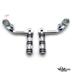 Chrome 5" Edge Cut Foot Peg for Honda GoldWing Yamaha Roadstar