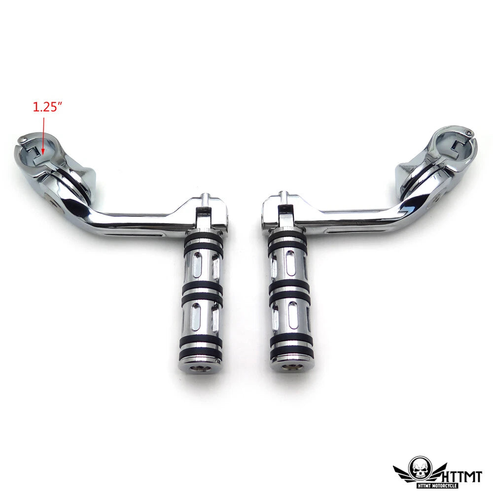 Chrome 5" Edge Cut Foot Peg for Honda GoldWing Yamaha Roadstar