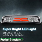 Clear LED 3rd Brake Light for Dodge Ram 1500 2500 3500 (2009–2018)