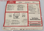 Original Dealer Window Sticker for Ford Ranger 4X4 1994 (C41853)