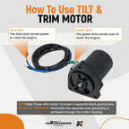 Power Tilt Trim Motor for Yamaha F150 (2016–2018)