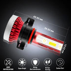 2Pcs Xenon White COB LED Daytime Running Light Bulbs for Nissan (2010-2021)