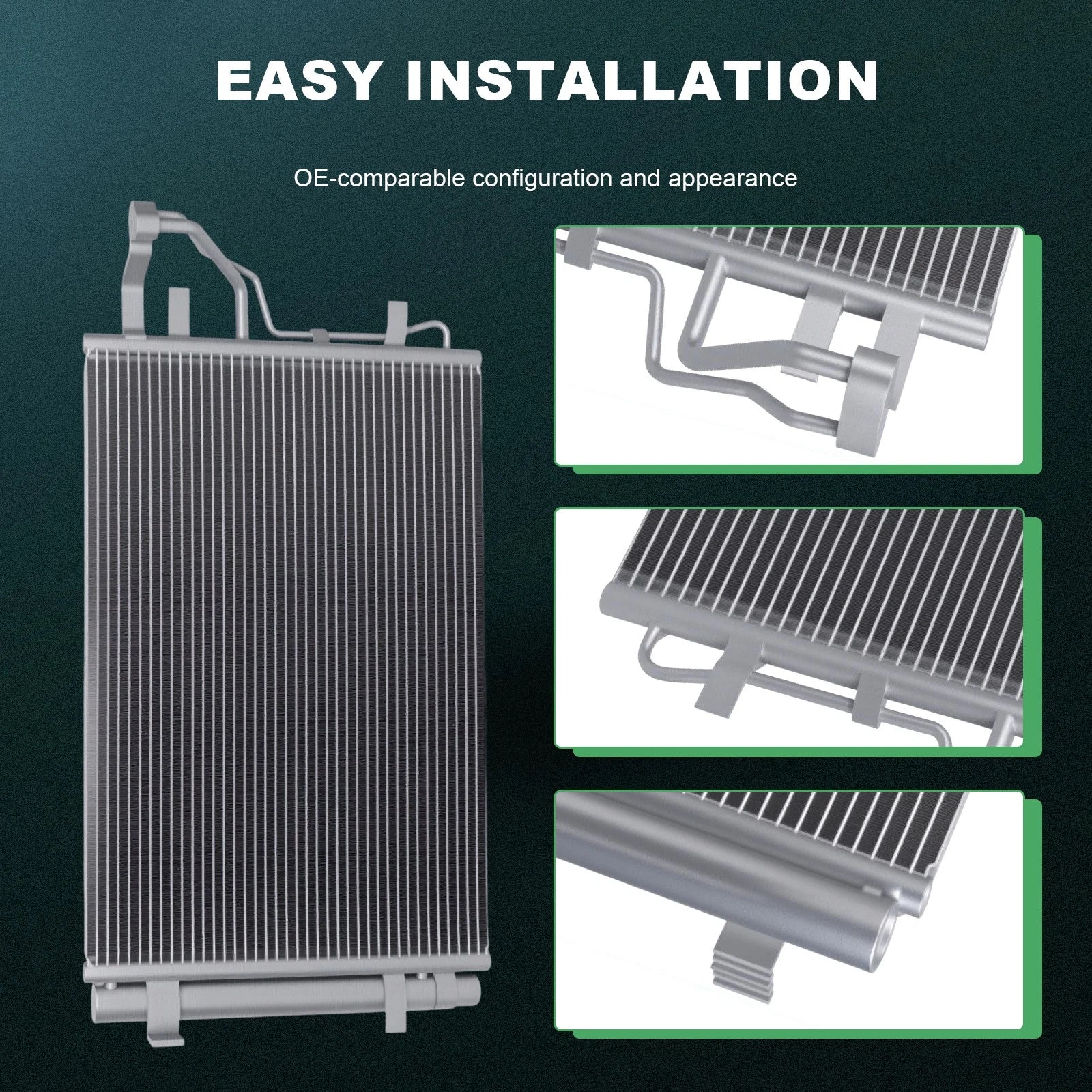 Aluminum AC Condenser for Hyundai Elantra (2007–2012)