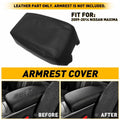 Leather Center Console Lid Armrest Cover Skin for Nissan Maxima (2009–2014)