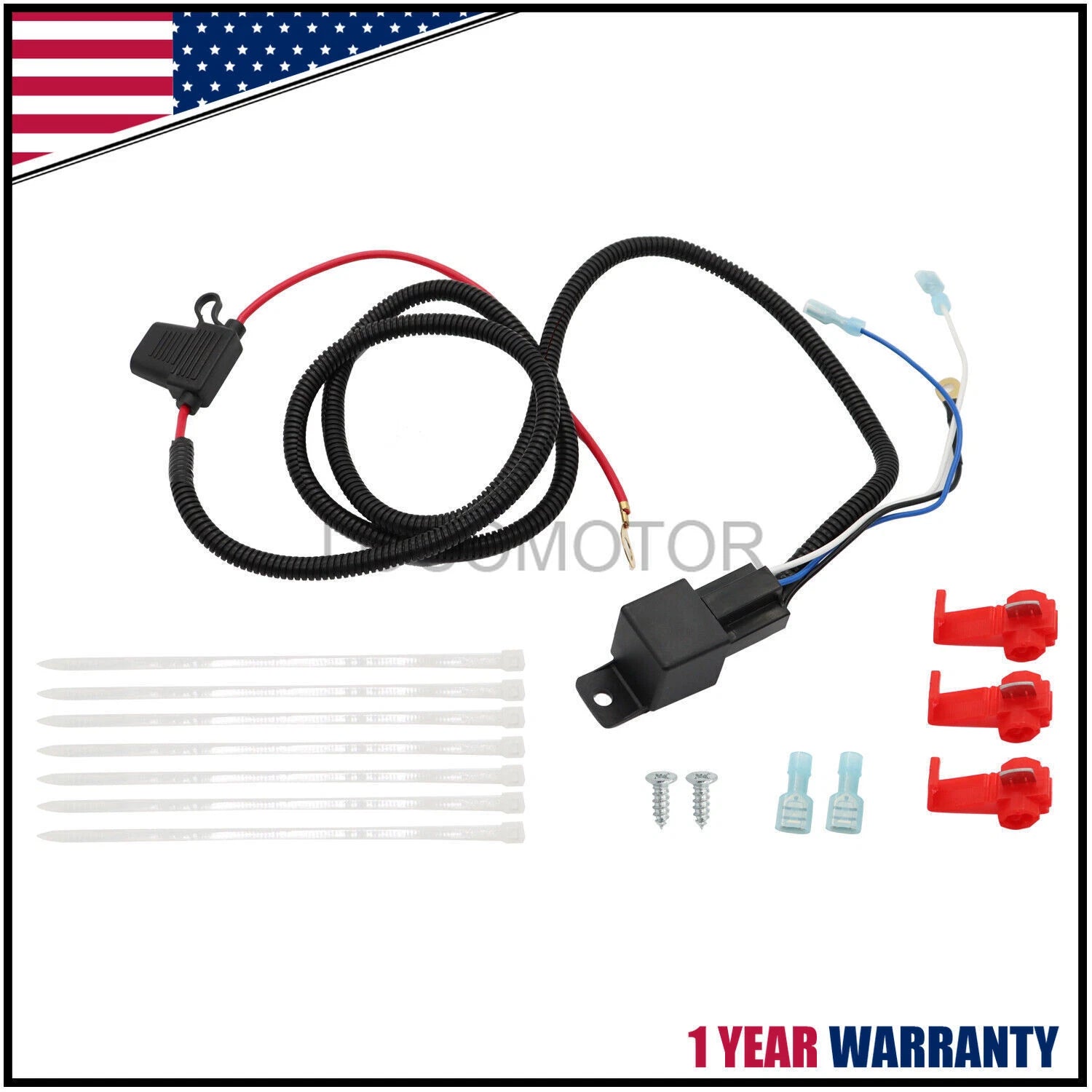 4 Light High Low Beam Kit for Chevy GMC Truck (1988–1998)