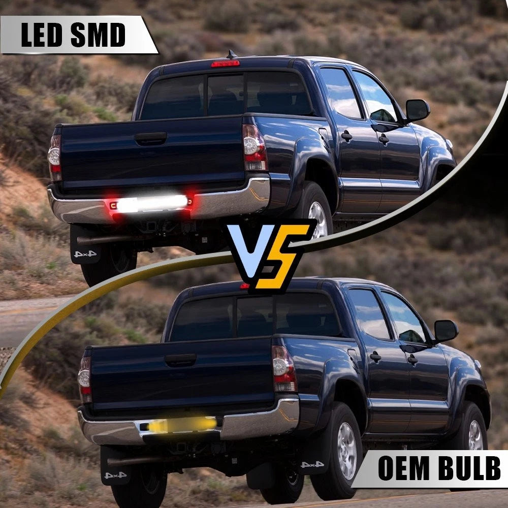 2X Red OLED Tube LED License Plate Light for Toyota Tacoma (1995–2004)