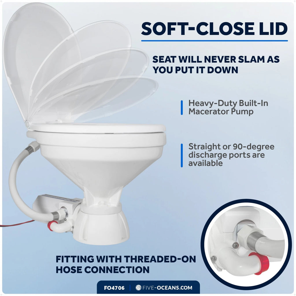 TMC Electric Toilet for Large Bowl 12V (FO4706)